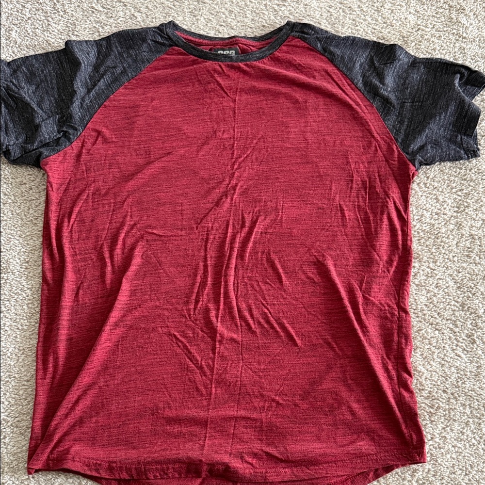 Red and Black Raglan T-Shirt